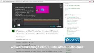 After Effects Scripting: Time Offset Expression Tutorial