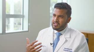 Dr. Roby Abraham explains what to expect during minimally invasive knee replacement