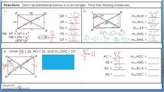 8.3 Rectangles Notes Part 1