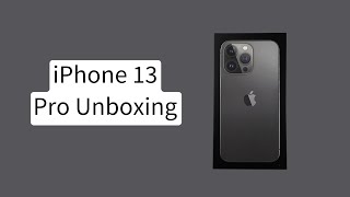 iPhone 13 Pro Graphite Unboxing!