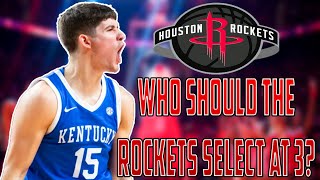 Who Should The Houston Rockets Select With Pick 3 In The 2024 NBA Draft!!