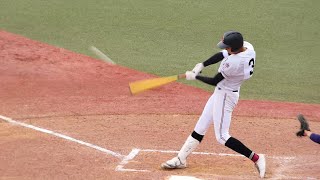 広陵高校 真鍋慧 1年生 3ランホームラン 2回裏｜明治神宮野球大会2021年11月23日(火)[準決勝花巻東戦]