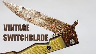 Old Broken Switchblade Knife Restoration