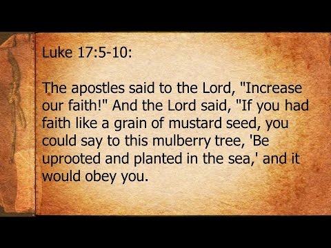 "Increase Our Faith" - Luke 17:5-10 - YouTube