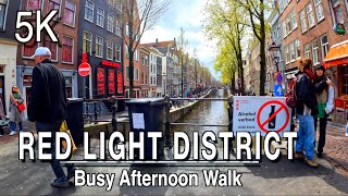 【5k】Amsterdam Red Light District Back to Normal Netherlands Walking Tour  | 5k l 60 UHD