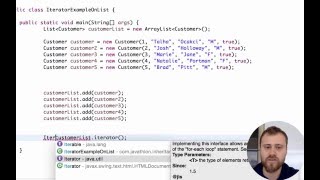 4- Using iterator and listiterator for iterating over an ArrayList