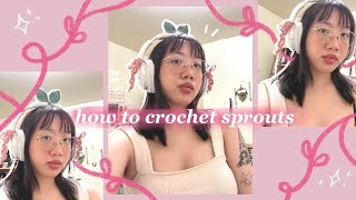 🌱 how to crochet headphone sprouts ₊˚✧ | easy beginner tutorial