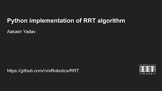 Python implementation of the RRT algorithm