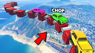 GTA 5 CHOP AND FROSTY SCALE LOS SANTOS IN PARKOUR