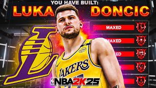 This LOS ANGELES LAKERS LUKA DONCIC BUILD in NBA 2K25 is UNREAL... BEST LUKA DONCIC BUILD IN NBA2K25