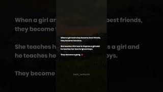 They become a gang..💝|| WhatsApp Status || Story || Instagram Story #darkwriter#writer