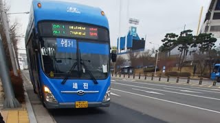 대구 세진교통 16년식 블루시티 CNG 하이브리드 초저상버스 수성3-1번 고모동입구~율하롯데캐슬탑클래스건너 구간주행영상 (세진 2012호)