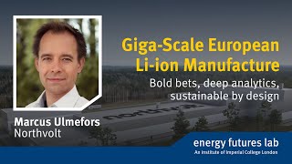 Giga-scale European Li-ion manufacture