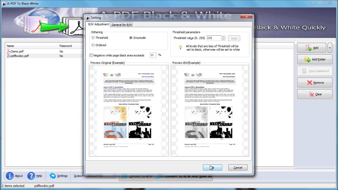 Can I Convert A Color PDF To Grayscale PDF By Using A PDF To BlackWhite ...