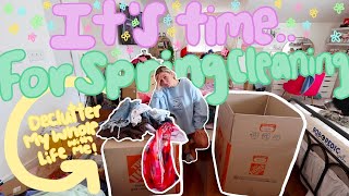 Spring clean with me 🧼💐⎮ Decluttering my entire life, organizing, deep cleaning,