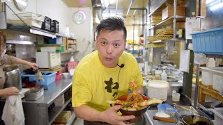 長崎県対馬産　あなご天丼作りました　天ぷらの揚げ方を解説しています　みほりのお店