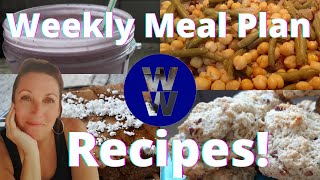 Weight Watchers recipes for my meal plan this week