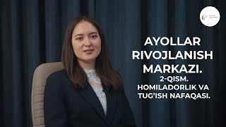 📌 Homiladorlik va tug'ish bo'yicha (dekret) nafaqani to'lash