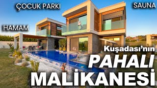 Kuşadası Karaova Mahallesi HAMAM SAUNA MANZARA YOK YOK !! Villa Ev Turu