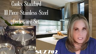 Cooks Standard 10 piece stainless steel cookware set. The last cookware you'll ever buy! @suz702