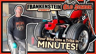 Installing a Frankenstein Old School Trike Kit - Turn Your Bike Into a Trike in MINUTES!