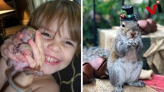 This Squirrel Keeps Coming Back To Visit The Family That Saved Her 8 Years Ago