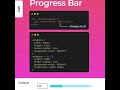 CSS Tutorial 2022 : Progress Bar in css #css #html #Javascript #jquery #wordpress #pushpa
