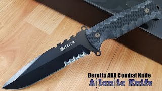 BERETTA ARX BLACK G10 COMBAT BOHLER N690 FIXED BLADE KNIFE W/ BELT SHEATH 11364