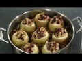 Baked Stuffed Apples with walnuts and cranberries, by Home Cuisine's Mae Pike