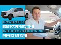 How to use 1-pedal drive mode in the Ford Lightning & other EVs