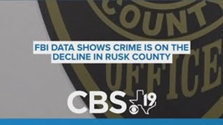 DATA: Crime rates across several East Texas counties have dropped compared to years past