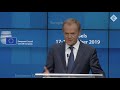 watch again donald tusk and jean claude juncker answer questions on brexit and eu summit