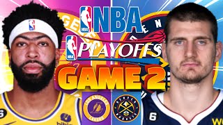Game 2 Los Angeles Lakers at Denver Nuggets NBA WCF Playoffs Live PLay by Play Scoreboard / Interga