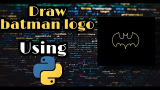 draw batman logo | using Python turtle