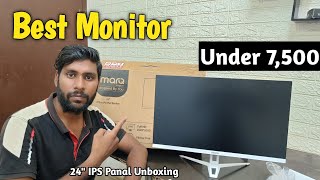 Only 7500/- Rs | Marq 24 Inch Monitor Review And Unboxing | Best IPS Monitor for All Purpose