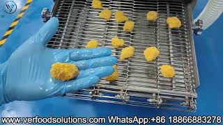 VER Food Solutions Chicken Bites Chicken Popcorn Waterfall Battering Breading Process Line