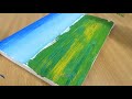 wie man eine einfache landschaft für anfänger zeichnet acryl maltechnik befriedigend asmr