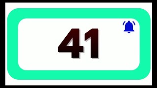 41 Seconds Countdown Timer With Sound Effect COLOR 4K HD 1080