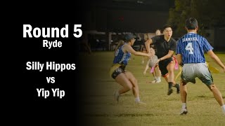 Week 5 - Silly Hippos vs Yip Yip - Ryde Tuesday Oztag Mixed - Div 1/2