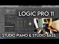 🎹 Playing LOGIC PRO 11 STUDIO PIANO and Studio Bass 🎸