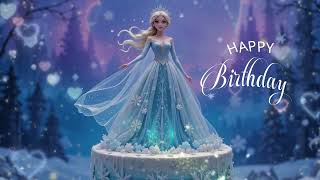 Magical Princess of Snow Birthday Cake ❄️🎂 | Enchanting Winter Wonderland birthday Celebration!
