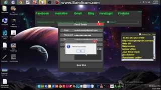 Working of Software of sending mail using Java Netbeans 2015