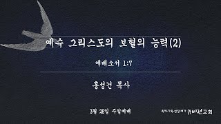 2021.03.28_뉴비전교회 주일설교 [예수그리스도의 보혈의 능력(2)] 홍성건 목사