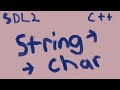 Converting string to const char pointer C++