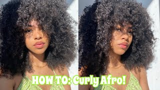 Curly AFRO Hair Routine 2022|| DESTINEE WRAY