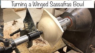 Woodturning: Turning A Winged Bowl from Michigan Sassafras