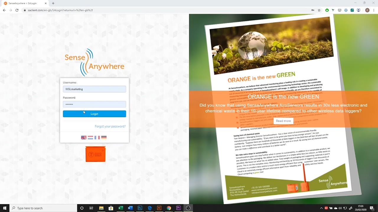 Senseanywhere Airosensor Software Runthrough Youtube