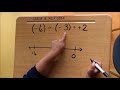 Dividing Integers Using a Number Line   both signs NEGATIVE