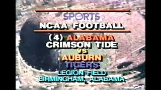 1981 #4 Alabama @ Auburn No Huddle