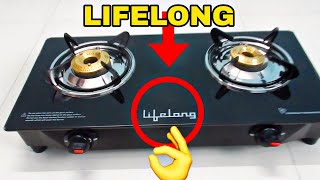 Lifelong Glass Top 2 Burner Gas Stove | ISI Certified | Unboxing | Best and Cheap Price Online